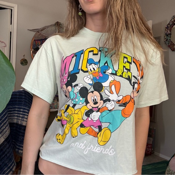 Disney Tops - Disney Mickey & Friends Graphic Tee - Light Green